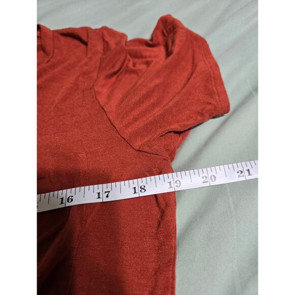 Another love medium women's tie front burnt orange tshirt - Picture 8 of 9
